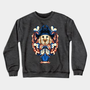 Pirate Dogs Illustration Crewneck Sweatshirt